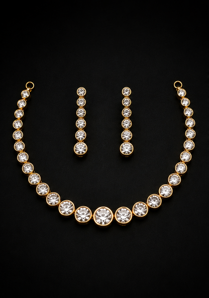 AD Diamond Necklace Set