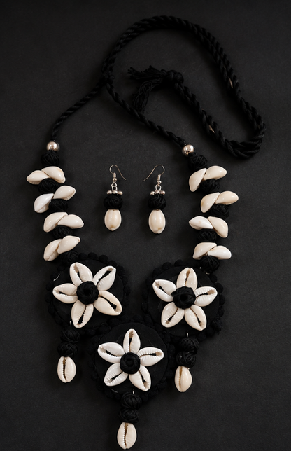 Handcrafted Thread Necklace & Earrings Set