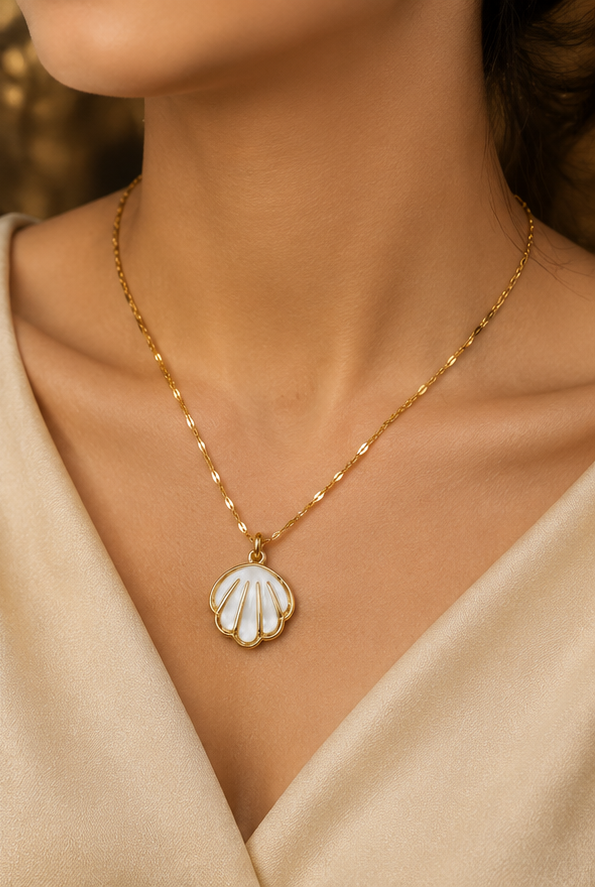 Shell Pendant Anti-Tarnish Necklace